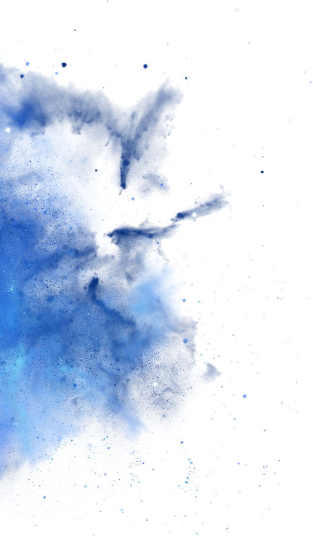 Blue nebula cloud background